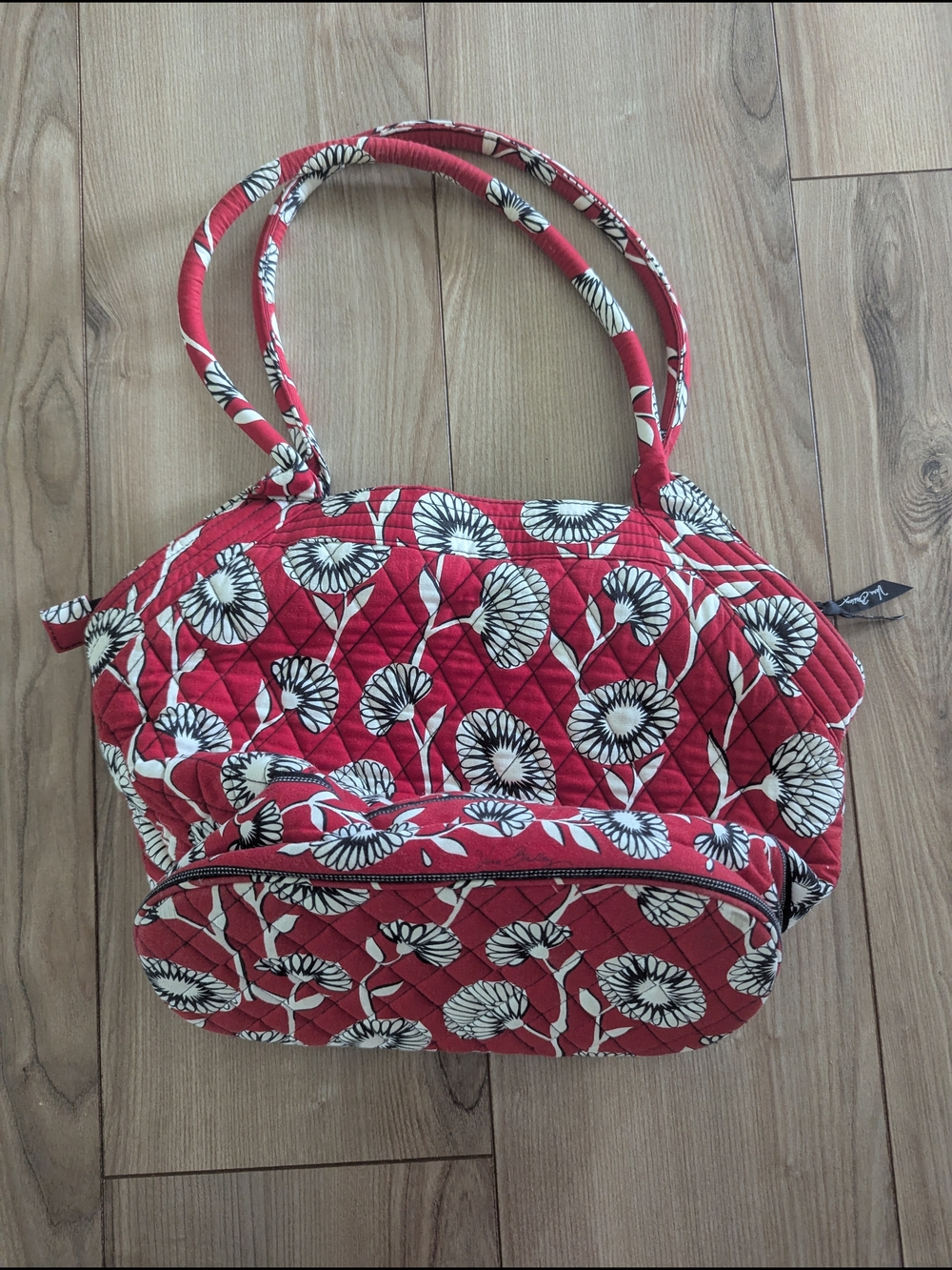 Vera Bradley Retired Deco Daisy Angle Quilted Tote - Picture 3 of 5
